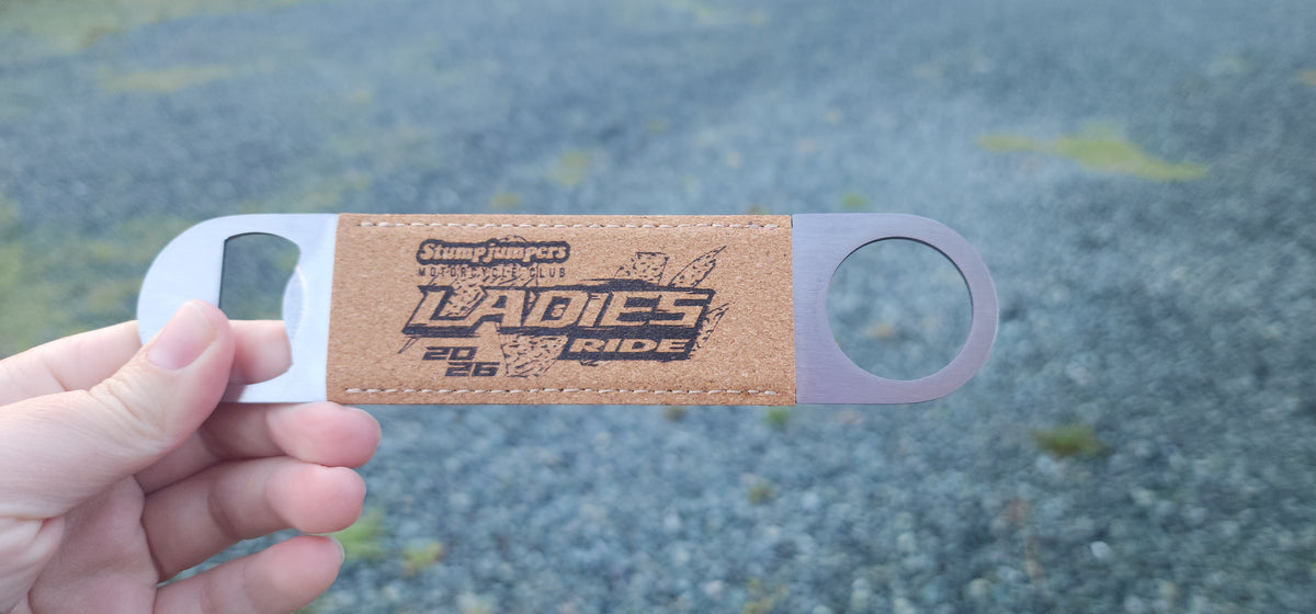 Stumpjumpers Ladies Ride Cork Bottle Opener